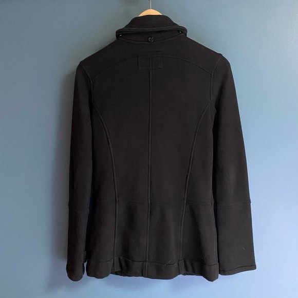 Hurley Black button up sweater jacket. - Picture 6 of 8